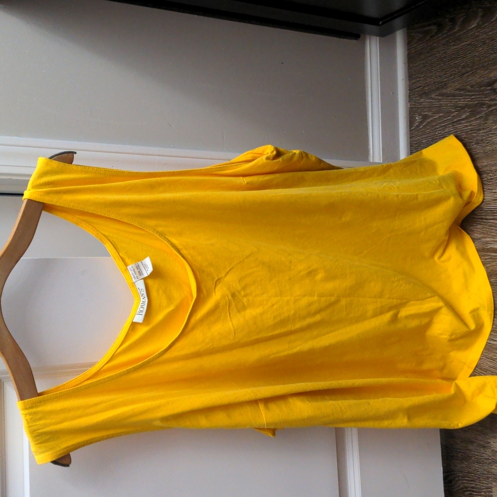 NWOT Size 5X Roaman's Bright Sunflower Golden Yellow Tank Top